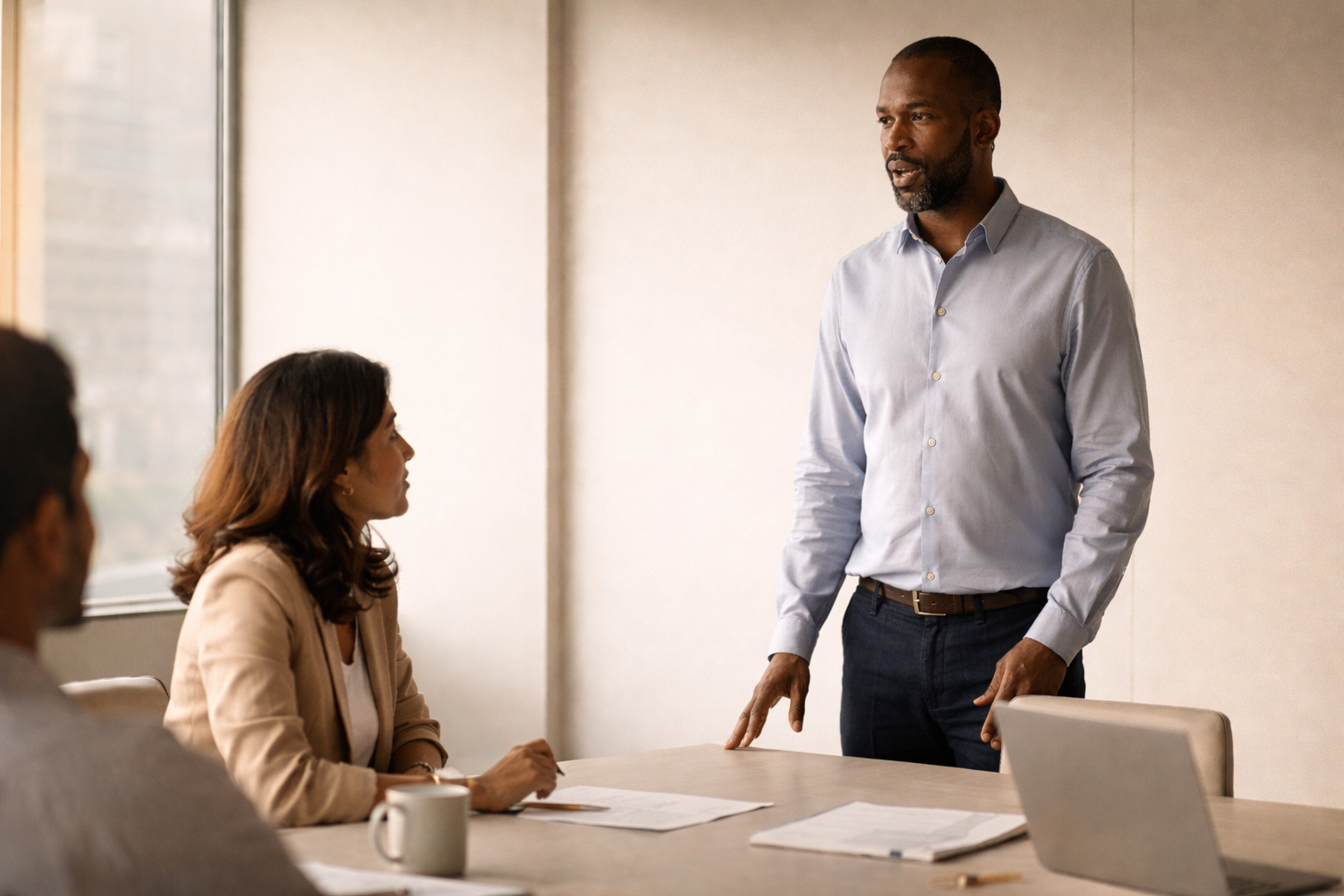 Business team in meeting room